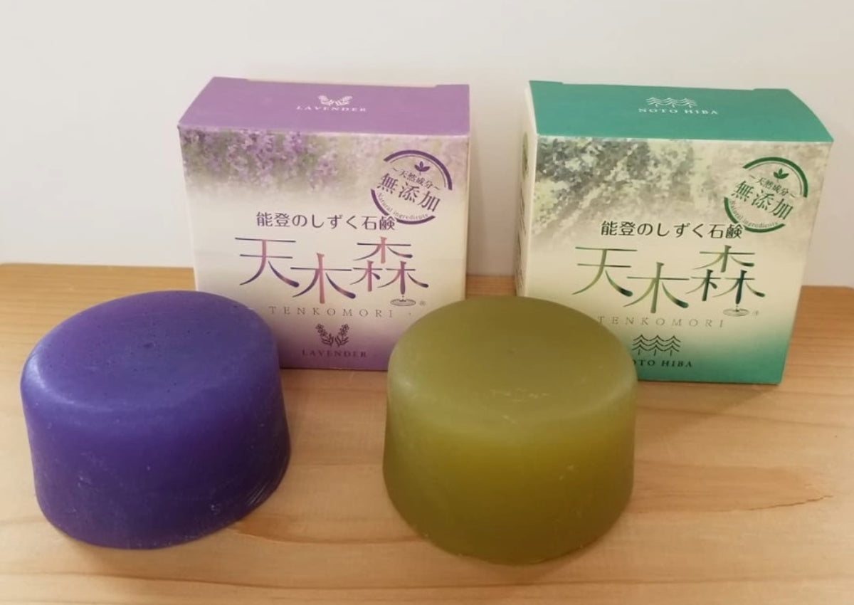 能登のしずく石鹸100g(能登ヒバ・ラベンダー)