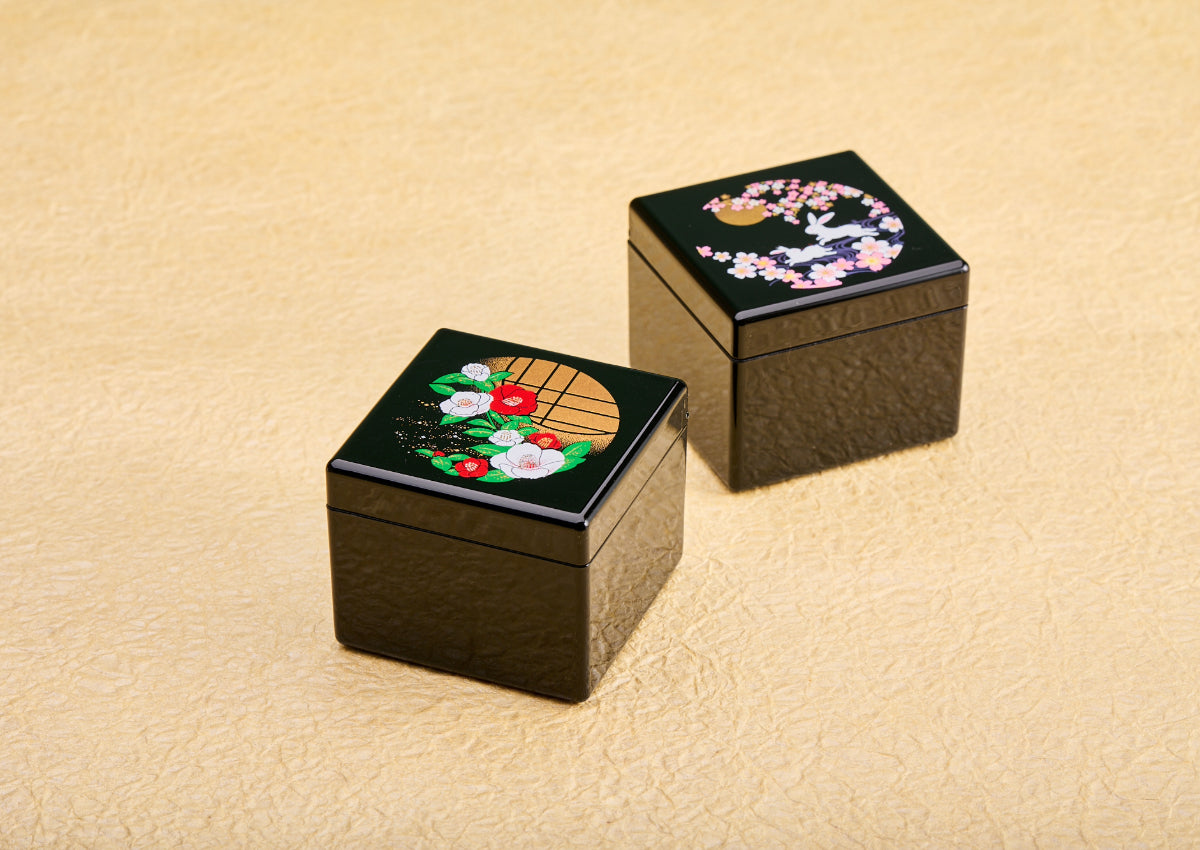 漆芸プチBOX(花椿/月うさぎ)