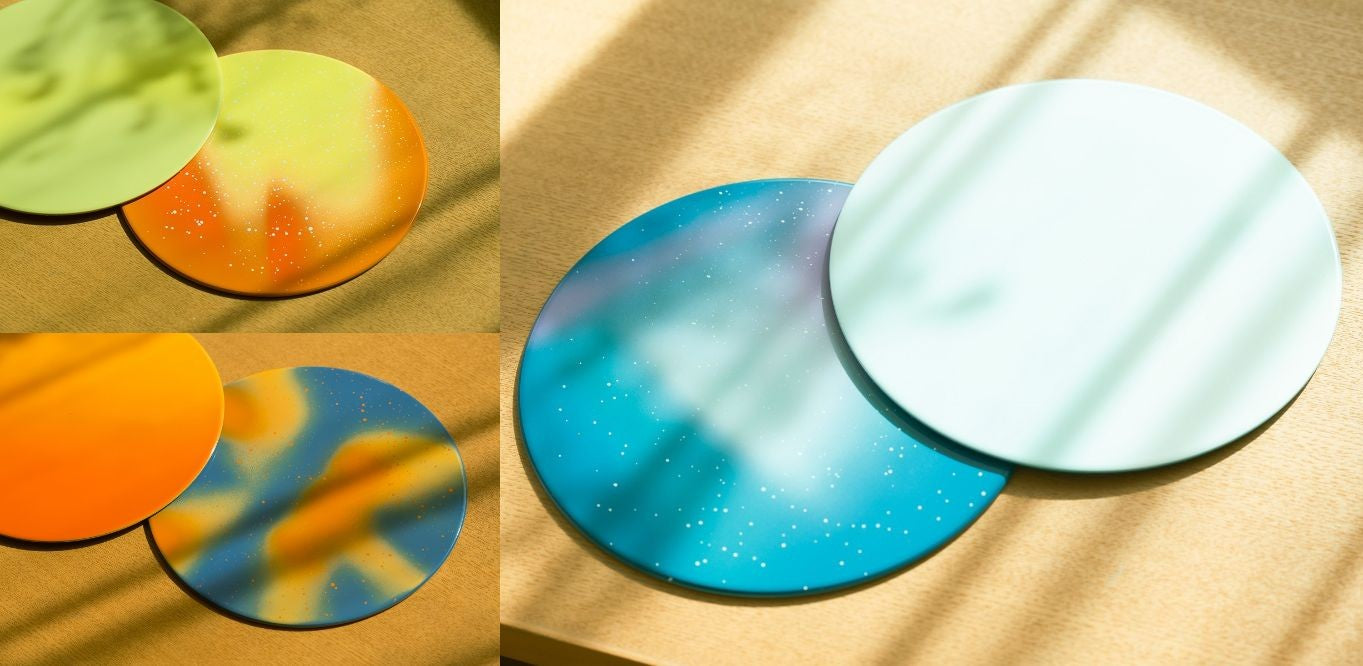 7.0両面プレート(鶴仙渓/晩夏/雪景色)