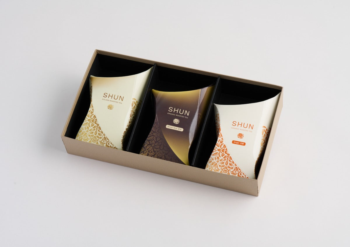 金棒茶「SHUN」3箱入りギフトセット