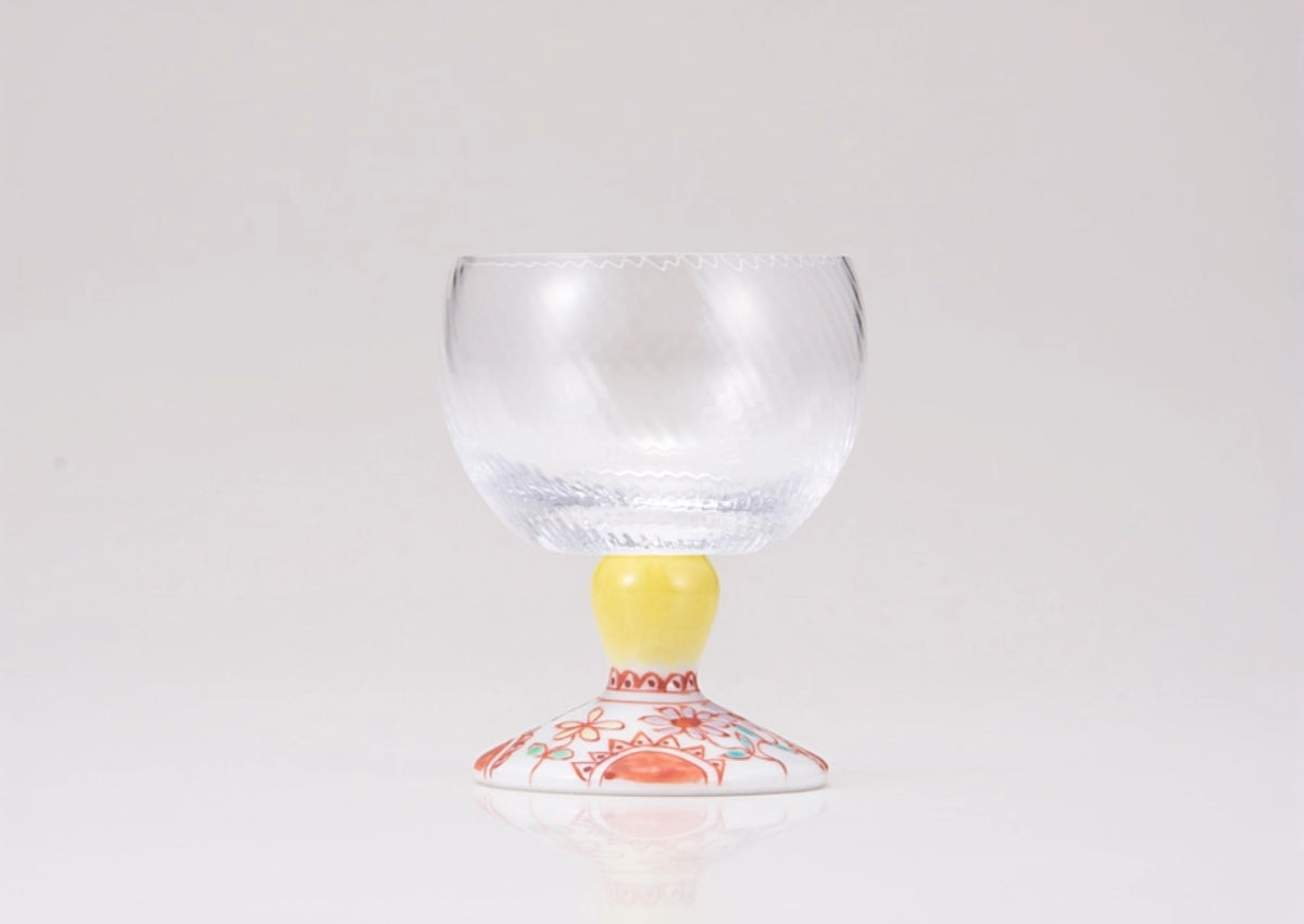 馬上グラス(斜)フラワー