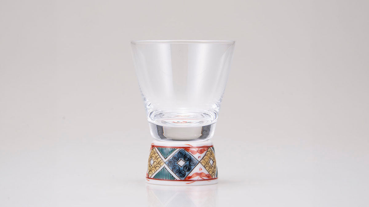 ショットグラス古九谷菱文