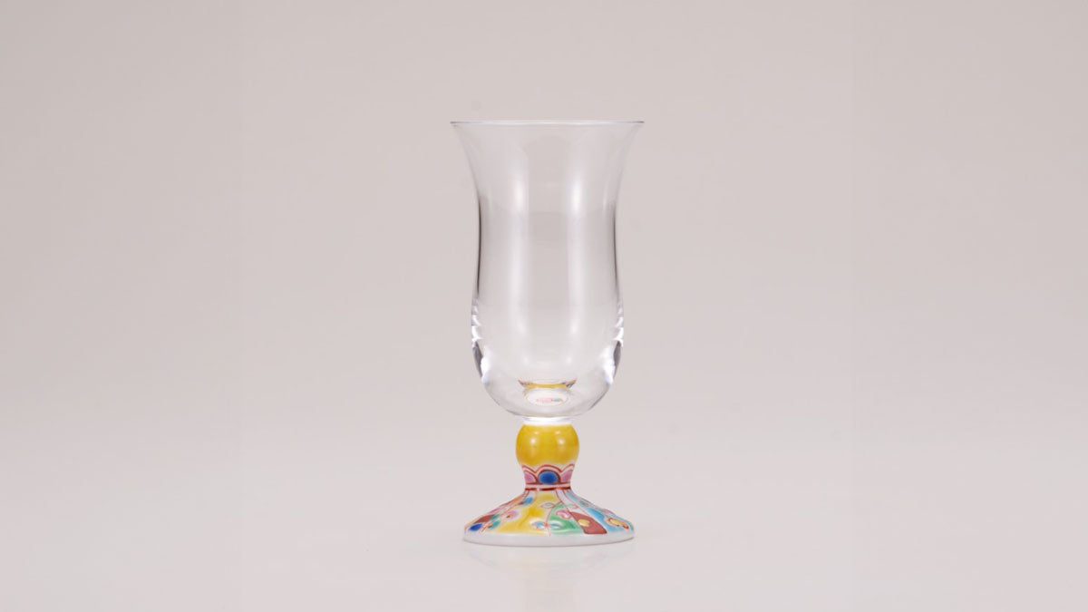 冷酒グラス(無地)花錦