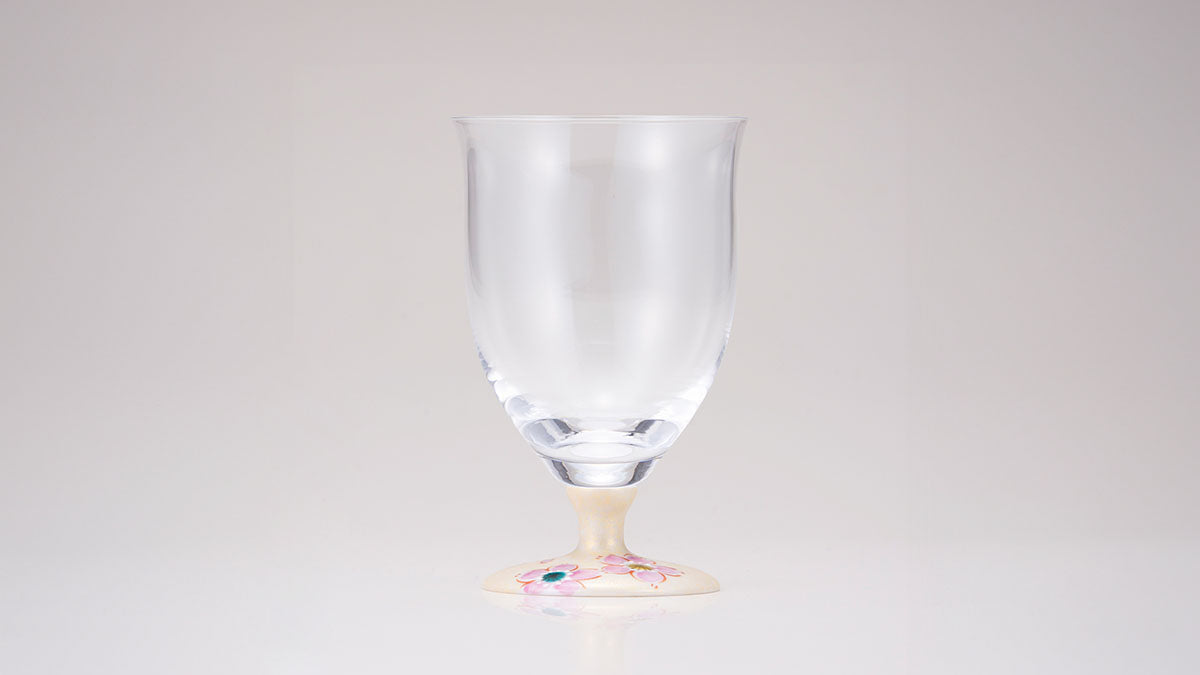 フリーグラス中(無地)さくら文ゴールド