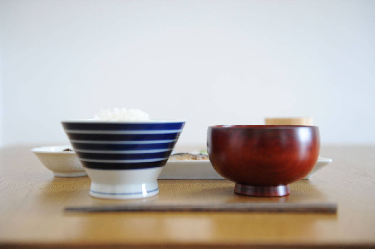 しらさぎ椀M 漆赤