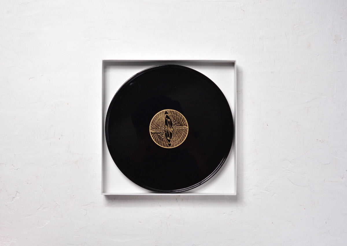 輪島塗 丸盆8寸