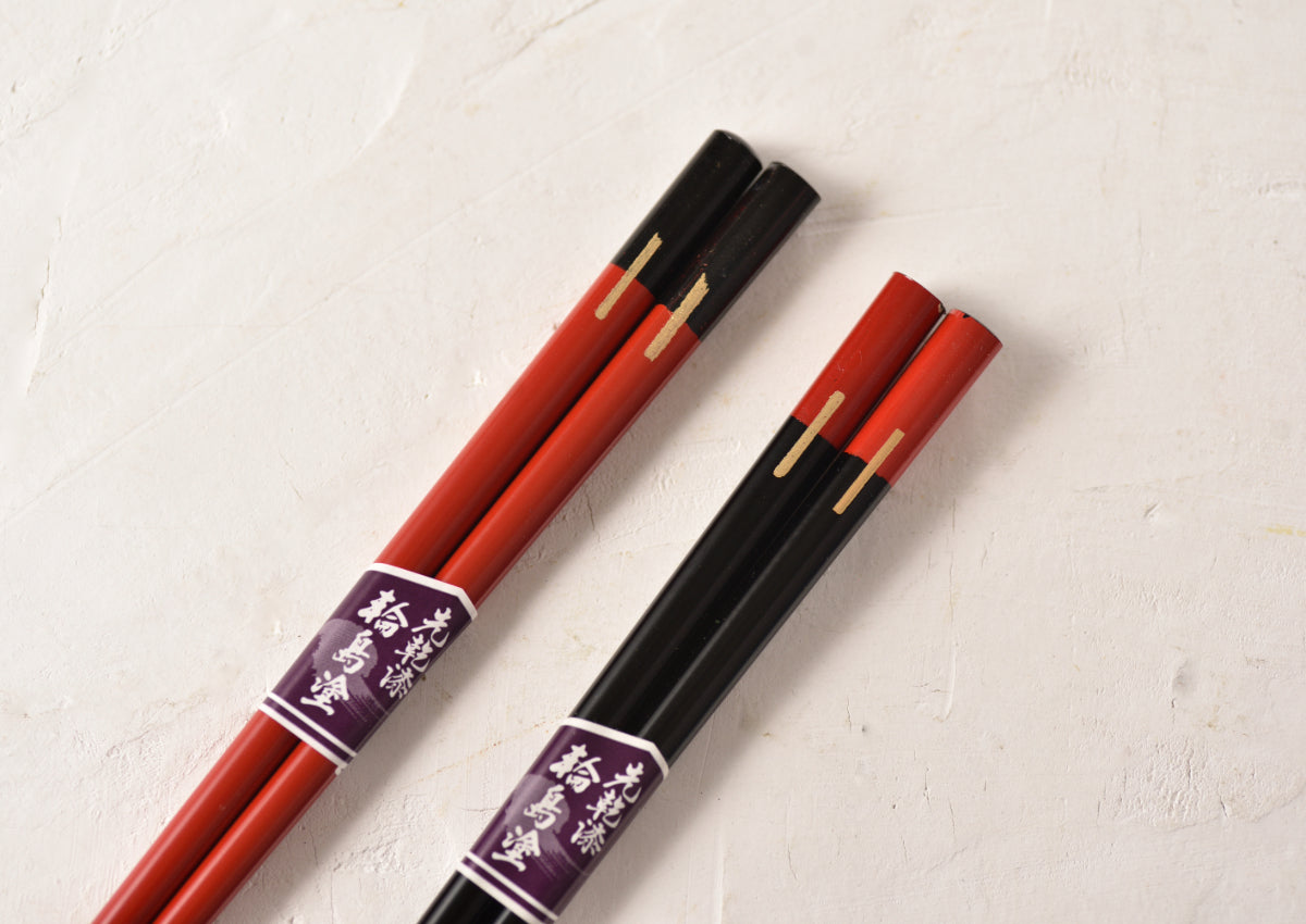 輪島塗箸 夫婦箸ツートーン