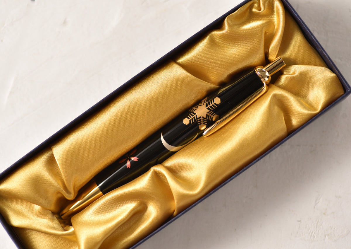 輪島塗ボールペン 雪月花