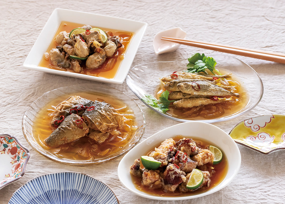 能登 魚介のマリネ・炊き込みご飯の素