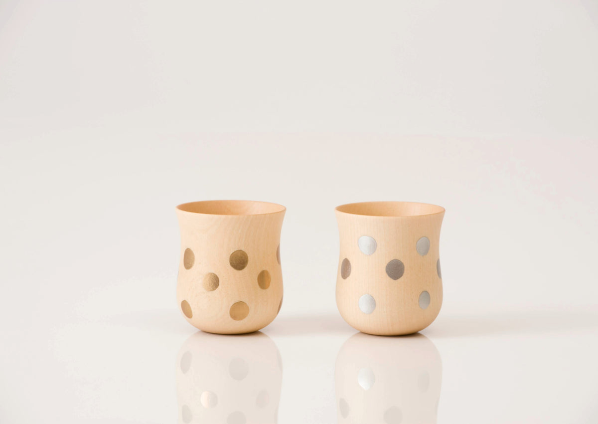 水玉カップ ナチュラル