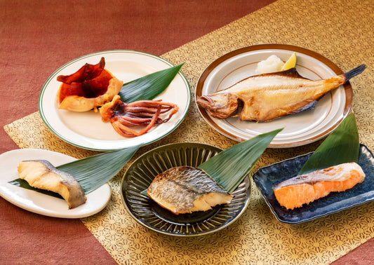 味噌粕漬・いしる干しセット(さわら・鮭・銀ダラ・赤ガレイ・するめいか)