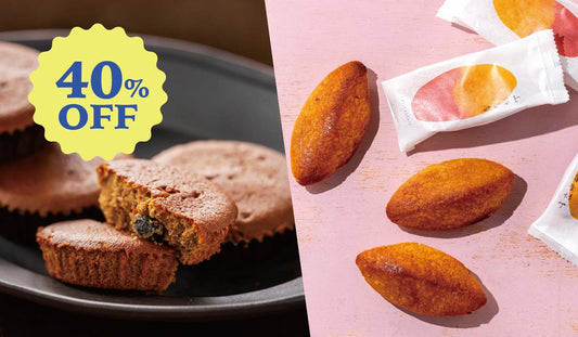 【初回限定 40％OFF】加賀棒茶マドレーヌ・スイートポテト詰め合せ